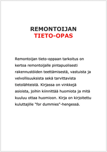 Remontoijan tieto-opas – Avain onnistuneeseen remonttiin